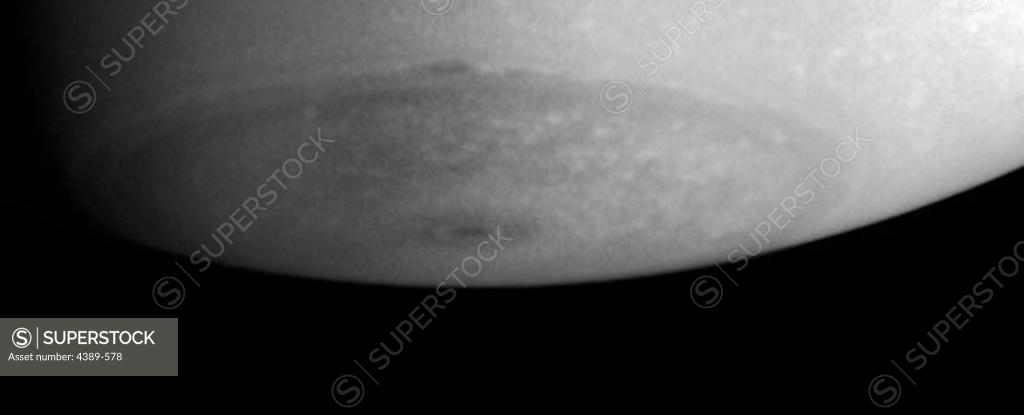 Stock Photo: 4389-578 Saturn's South Pole