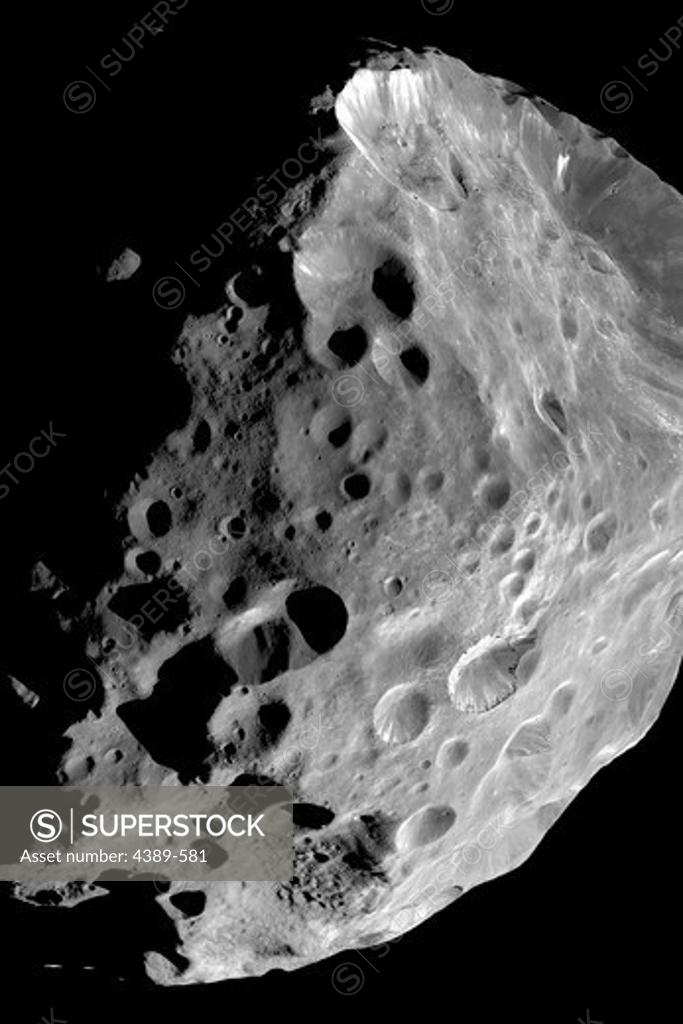 Stock Photo: 4389-581 Phoebe, Moon of Saturn