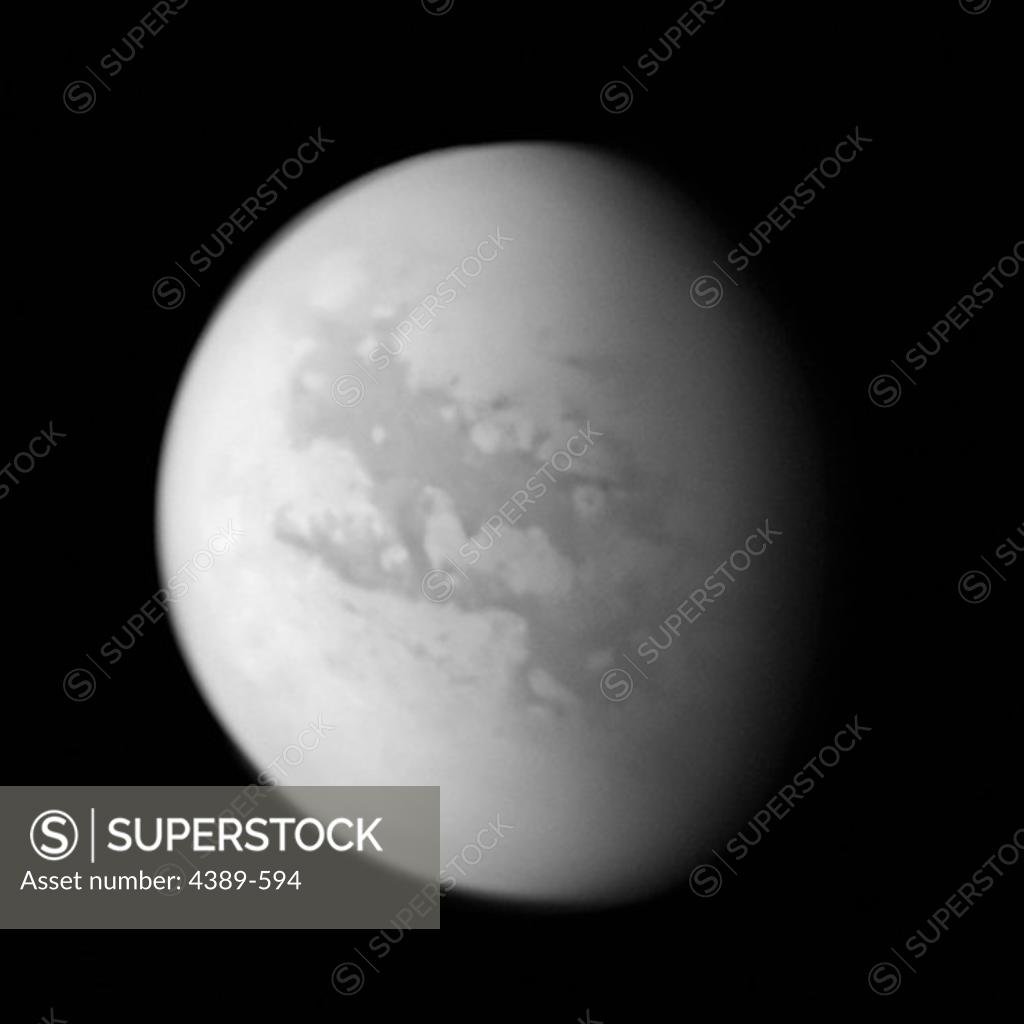 Stock Photo: 4389-594 Near-Infrared View of Titan