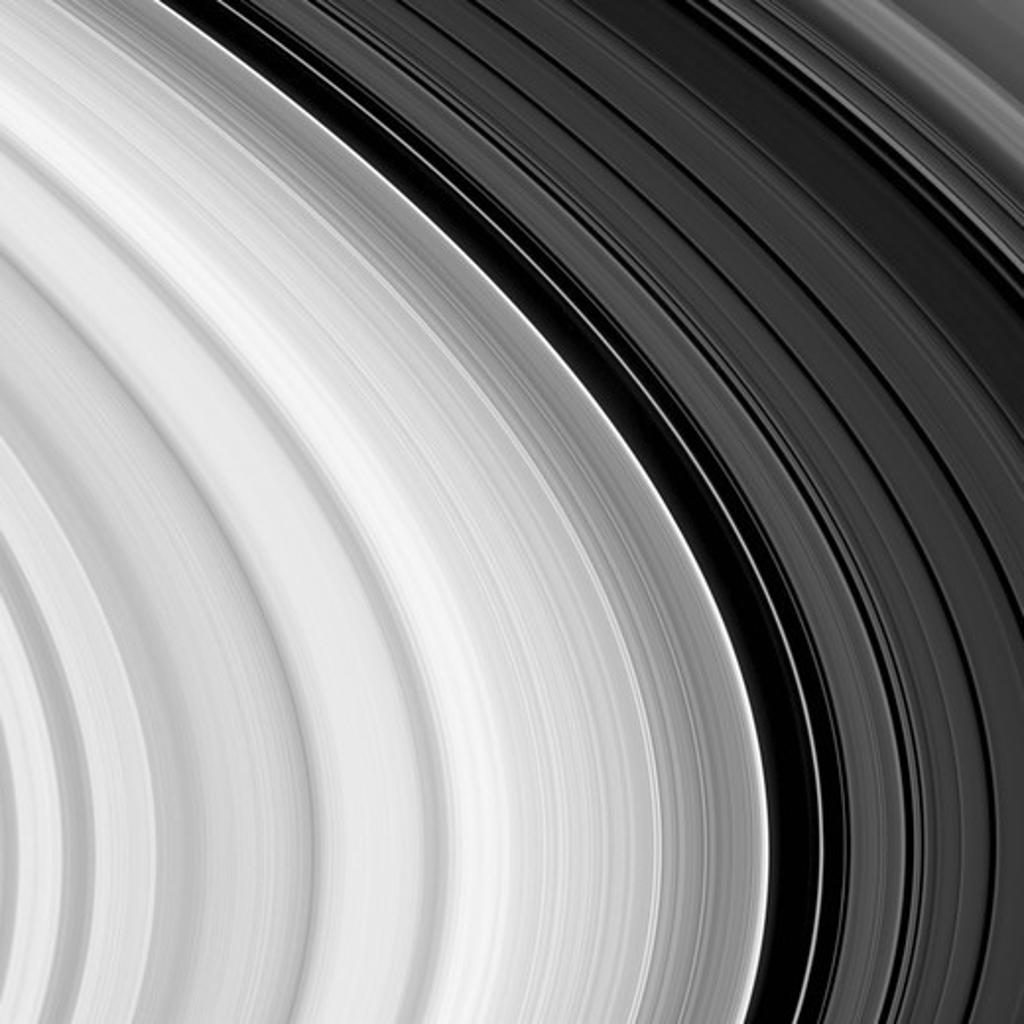 Close-up of Saturn's Rings Seen by Cassini