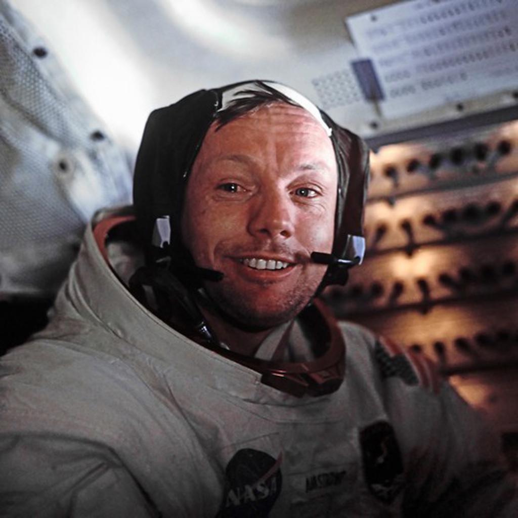 Apollo 11- Neil Armstrong Smiles After a Successful Moonwalk