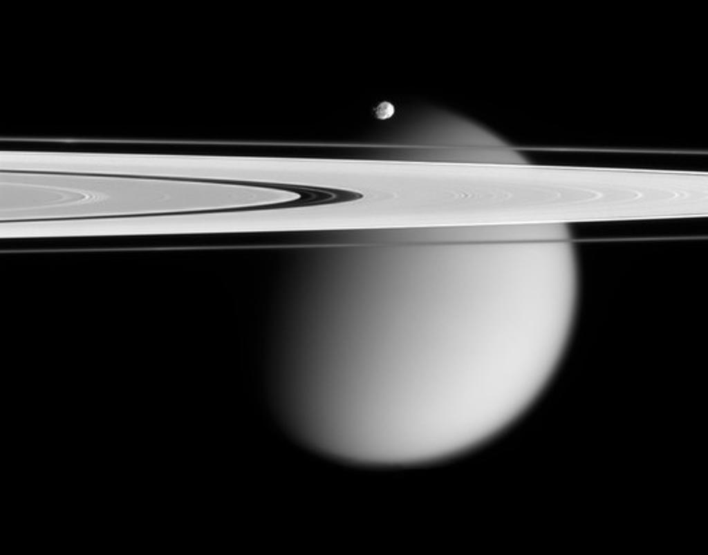 Moons and Rings of Saturn