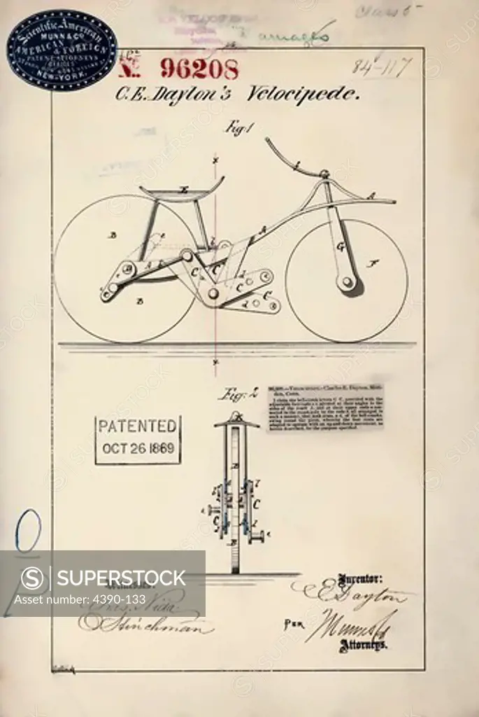 Drawing of Velocipede