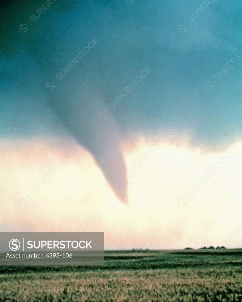 Stock Photo: 4393-106 Tornado at Beginning of its Life