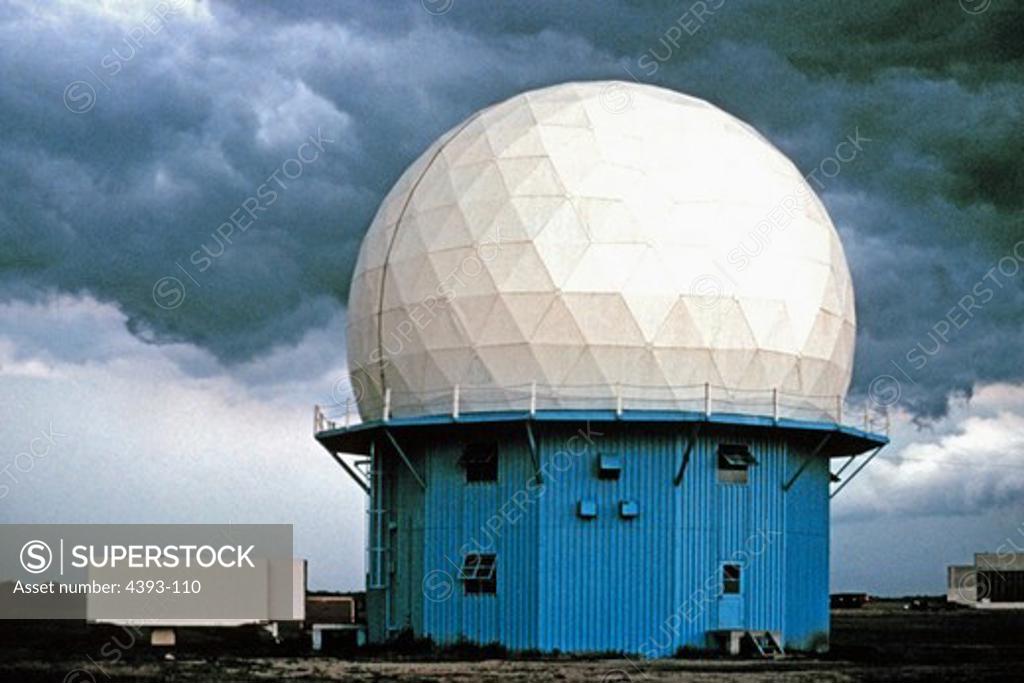 Stock Photo: 4393-110 Norman Doppler Radar Installation