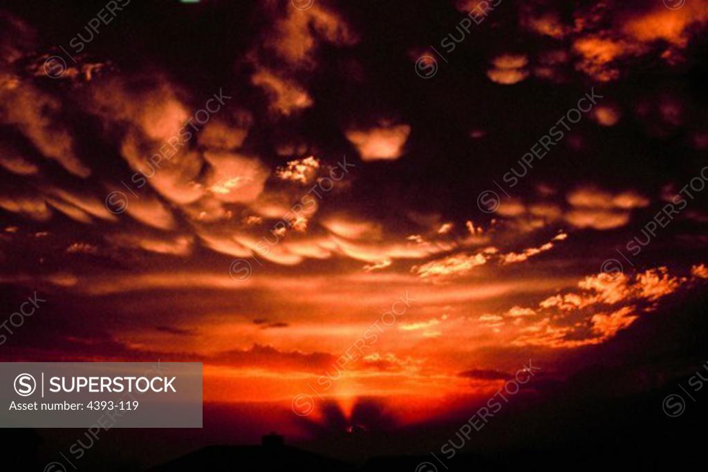 Stock Photo: 4393-119 Mammatus Clouds