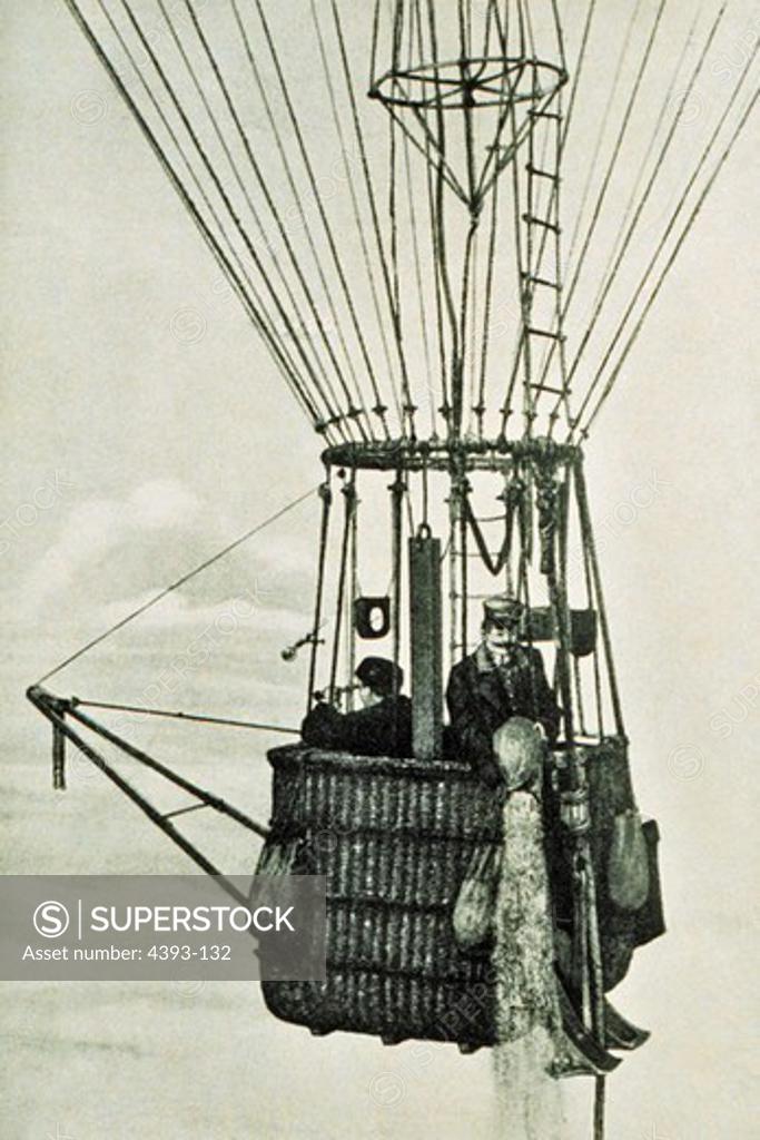 Stock Photo: 4393-132 Balloon Equipped for Meteorological Observations