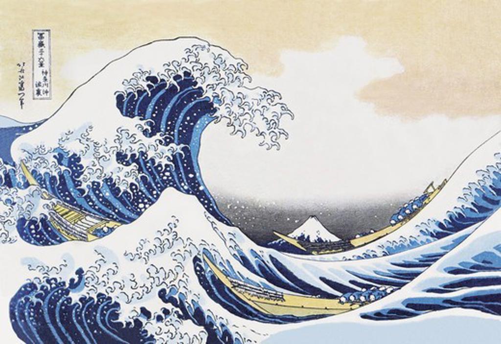 Great  Wave of Kanagawa, Japanese Prints - Hokusai
