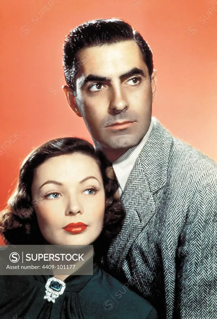 TYRONE POWER and GENE TIERNEY in THE RAZOR'S EDGE (1946), directed by EDMUND GOULDING.