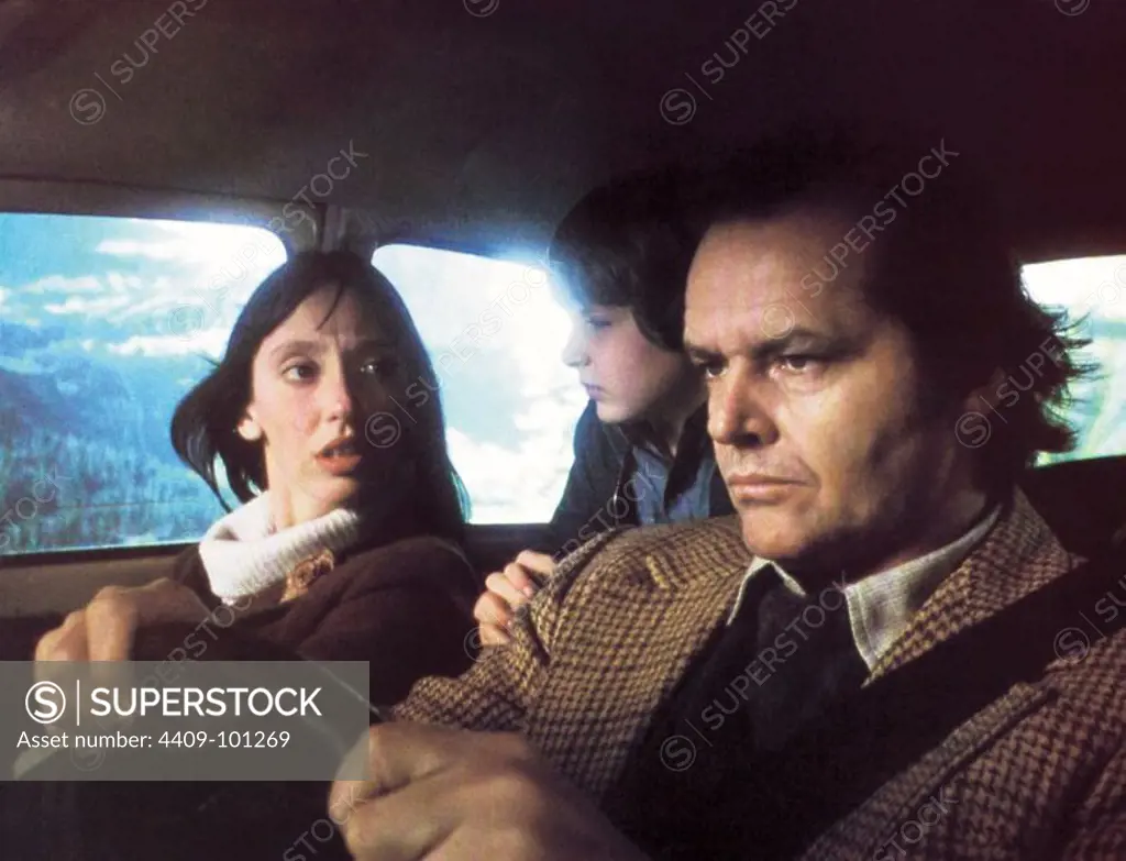SHELLEY DUVALL, JACK NICHOLSON and DANNY LLOYD in THE SHINING (1980), directed by STANLEY KUBRICK.