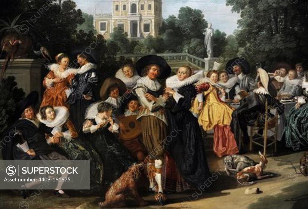 ARTE BARROCO. HOLANDA FRANS HALS (1591-1656). Pintor holandés. "Fiesta