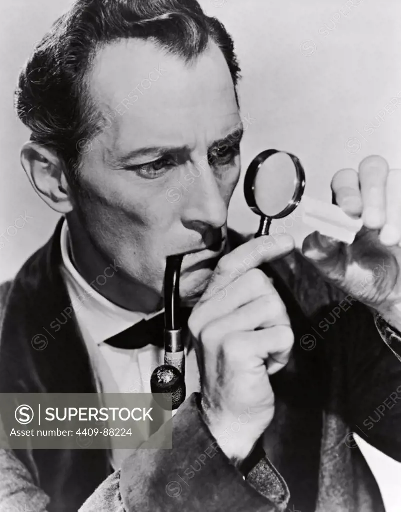 PETER CUSHING in THE HOUND OF THE BASKERVILLES (1959), directed by TERENCE FISHER.