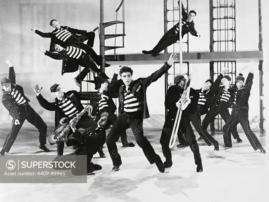 ELVIS PRESLEY in JAILHOUSE ROCK (1957), directed by RICHARD THORPE.