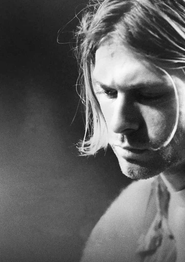KURT COBAIN in COBAIN: MONTAGE OF HECK (2015), directed by BRETT MORGEN.