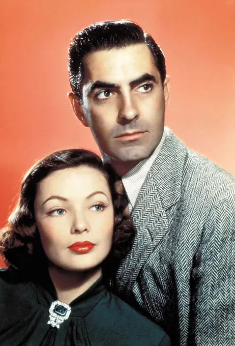 TYRONE POWER and GENE TIERNEY in THE RAZOR'S EDGE (1946), directed by EDMUND GOULDING.