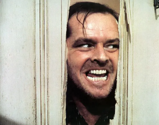 JACK NICHOLSON in THE SHINING (1980), directed by STANLEY KUBRICK.