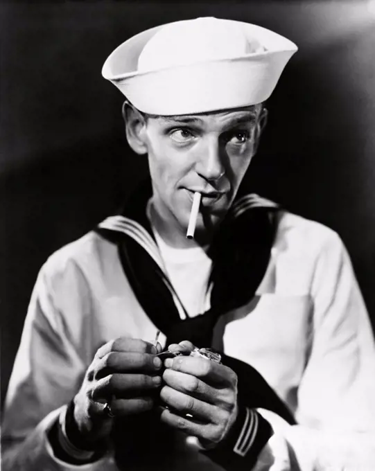FRED ASTAIRE in FOLLOW THE FLEET (1936), directed by MARK SANDRICH.