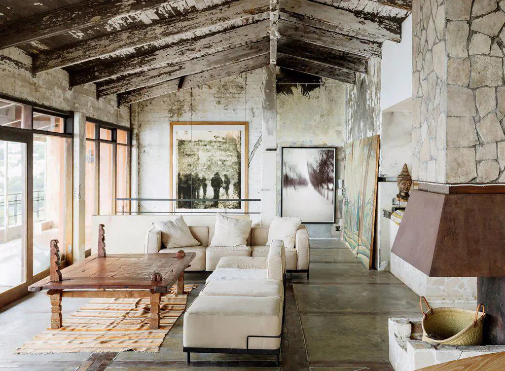 Rustic luxury living room