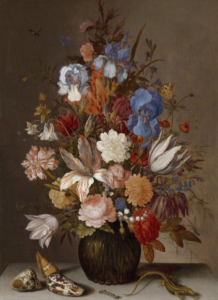 Still Life with Flowers, Balthasar van der Ast, c. 1625 - c. 1630