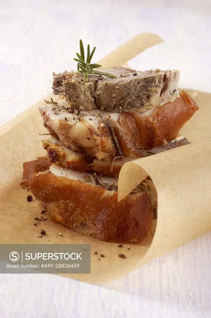 Porchetta di Ariccia (Roast pork speciality from Ariccia, Latium, Italy) -  SuperStock
