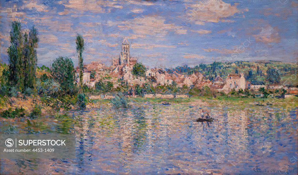 Stock Photo: 4453-1409 Claude Monet; French; Paris 1840-1926 Giverny; Vetbeuil in Sonemer; 1880; Oil on canvas.
