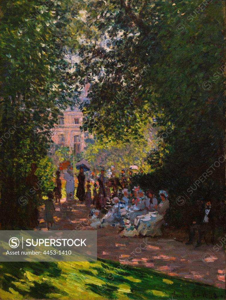 Stock Photo: 4453-1410 Claude Monet; French; Paris 1840-1926 Giverny; The Parc Monceau; 1878; Oil on canvas.