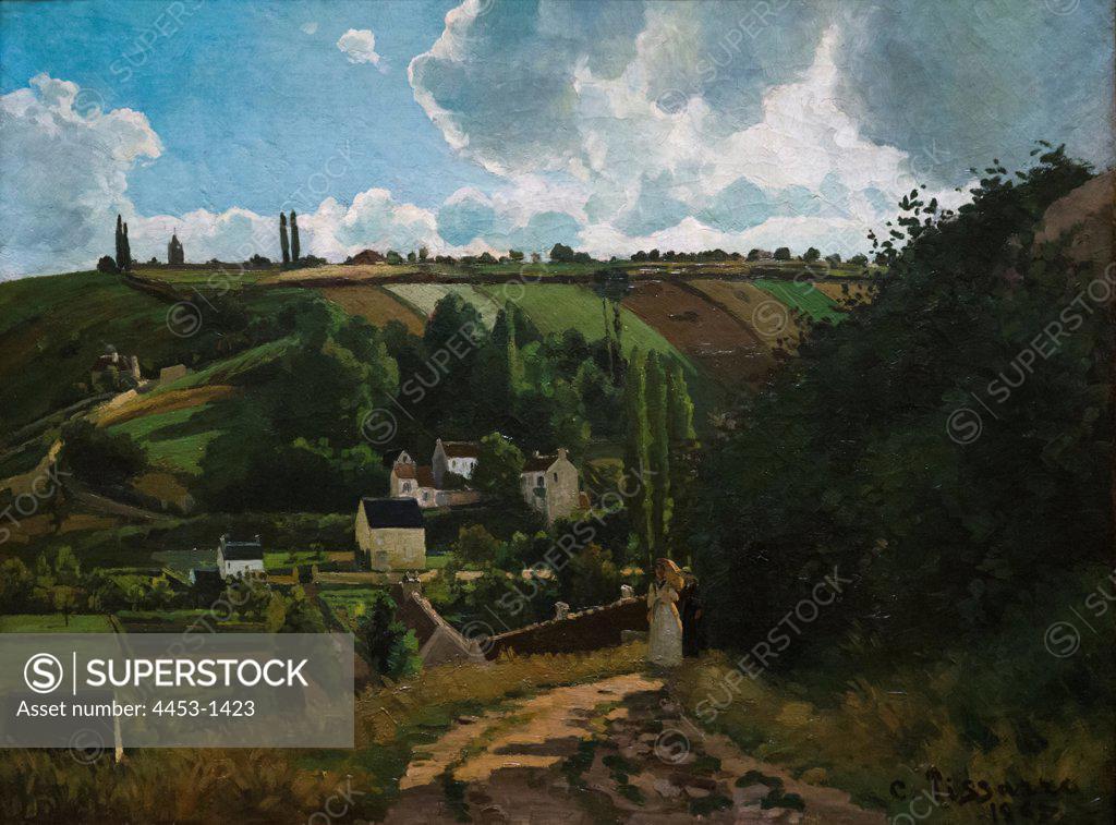 Stock Photo: 4453-1423 Camille Pissarro; French; 1830-1903; Jallais Hill; Pontoise; Oil on canvas.