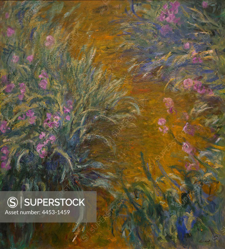 Stock Photo: 4453-1459 Claude Monet; French; Paris 1840-1926 Giverny; The Path through the Irises; 1914-17; Oil on canvas.