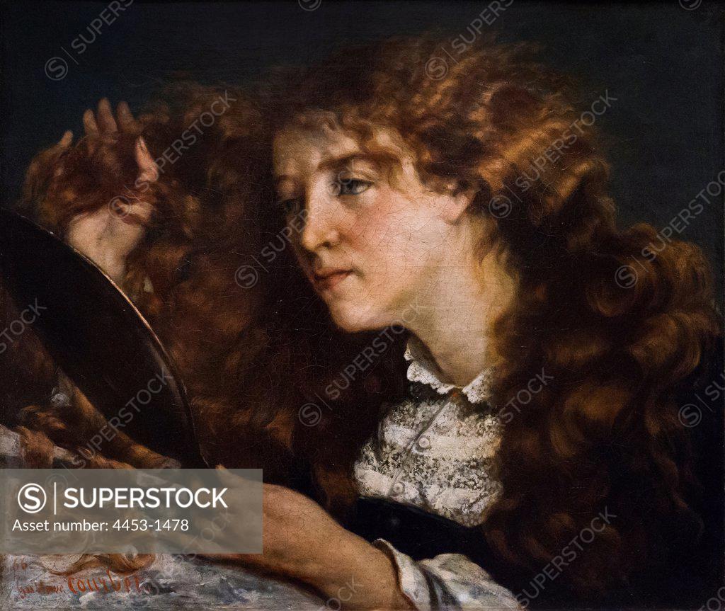 Stock Photo: 4453-1478 Gustave Courbet; French; 1819-1877; Jo La Belle Irlandaise; 1865-66; Oil on canvas.