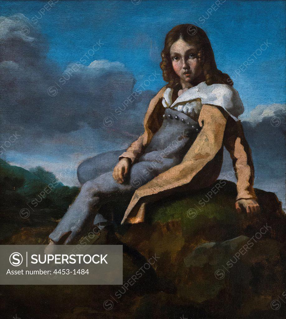 Stock Photo: 4453-1484 Theodore Gericault; French; 1791-1824; Alfred Dedreux (1810-1860) as a Child;; ca.1819-20; Oil on canvas.