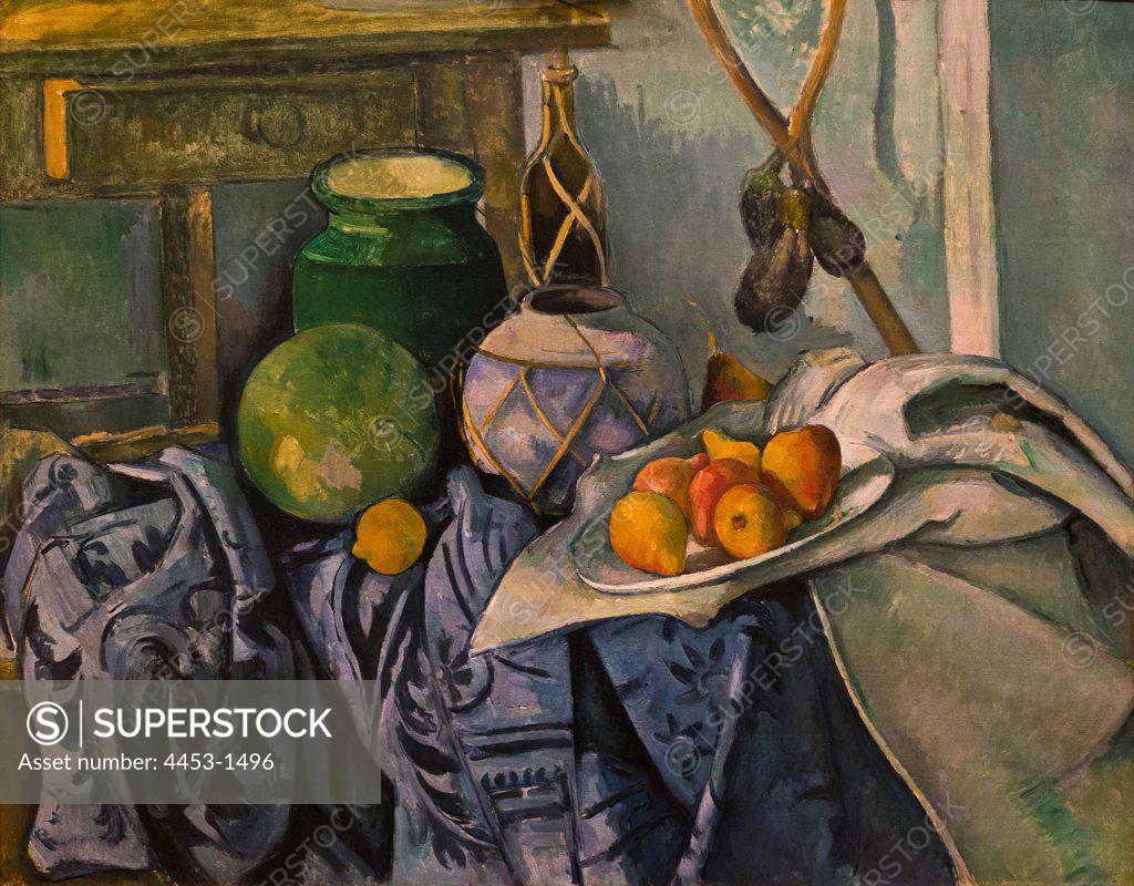 Stock Photo: 4453-1496 Paul Cezanne; French; 1839-1906; Oil on canvas.