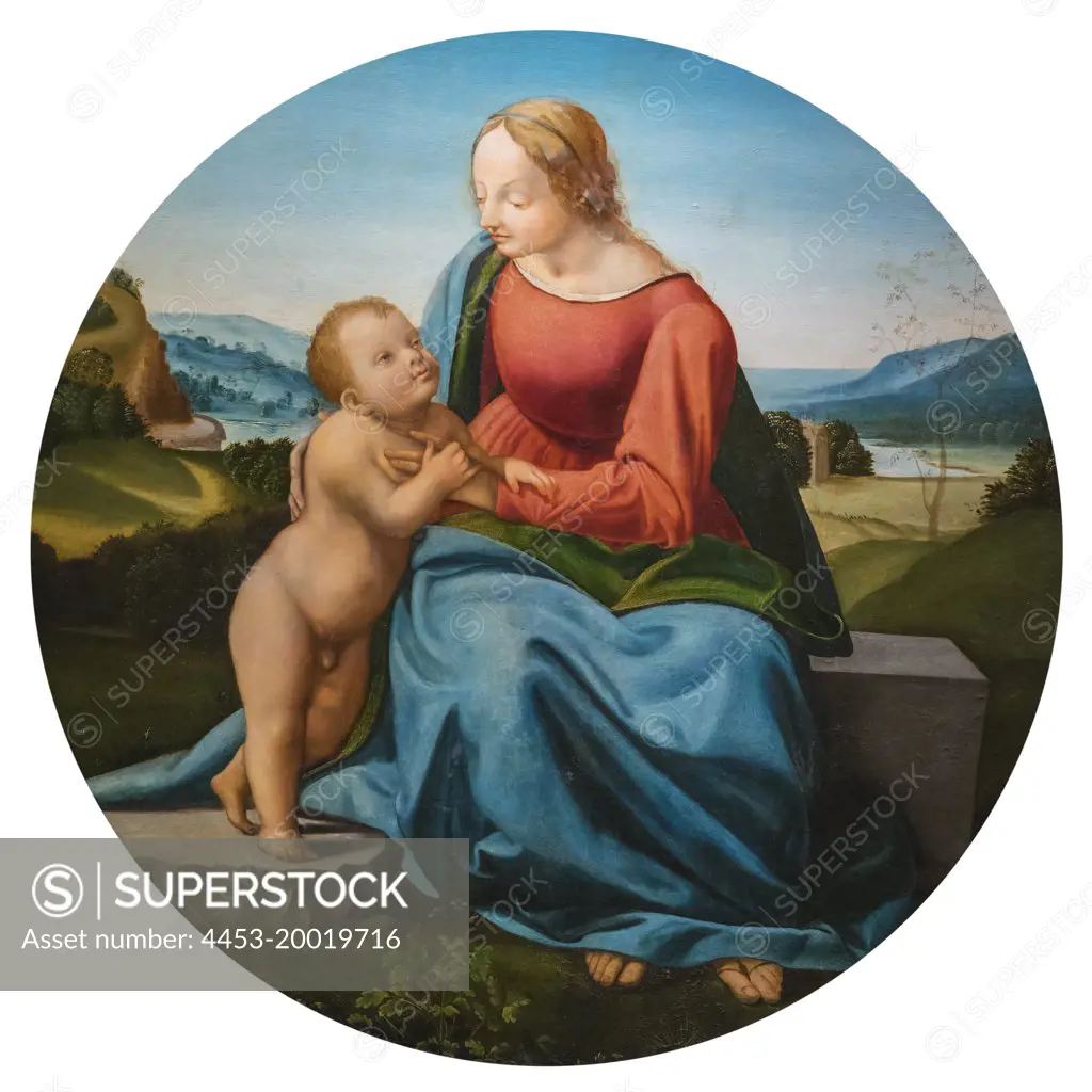 Madonna and Child by Raffaello Botticini; Oil an panel; 15th century