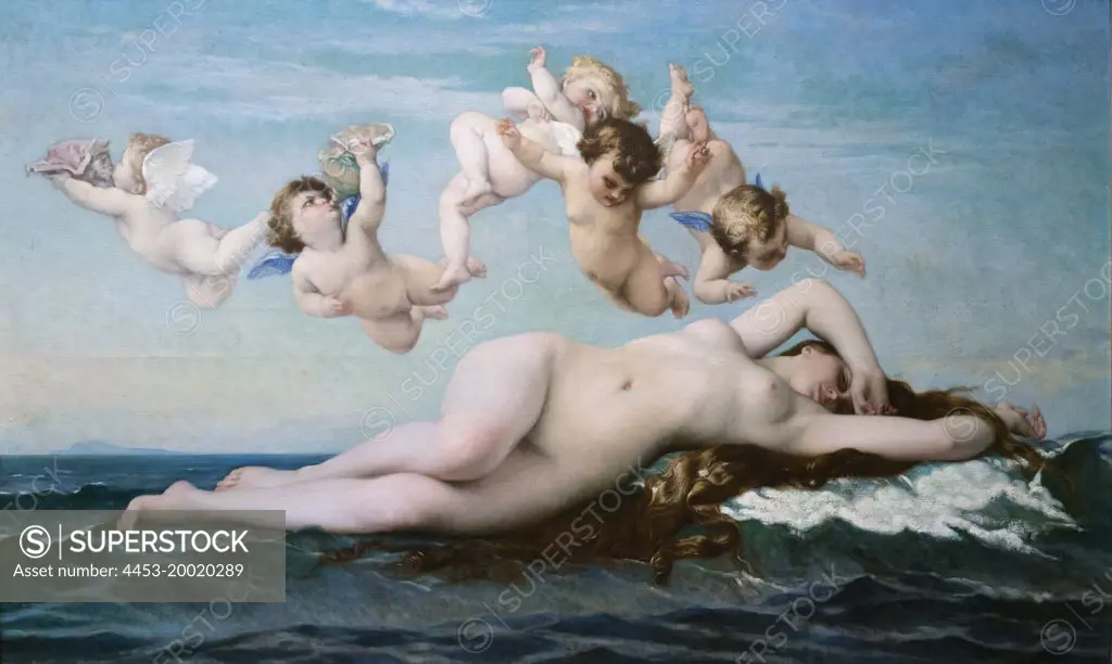 Birth of Venus by Alexandre Cabanel (1823 - 1889); Oil on canvas