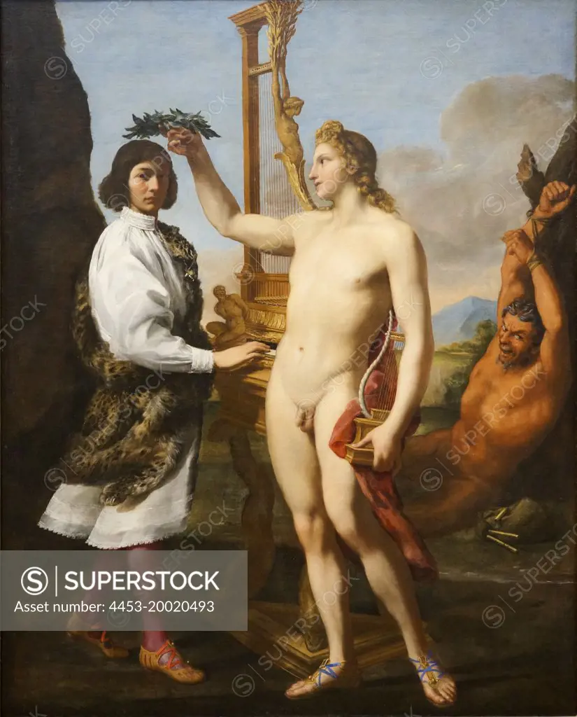 Marcantonio Pasqualini Crowned by Apollo by Andrea Sacchi; oil on canvas; 1641