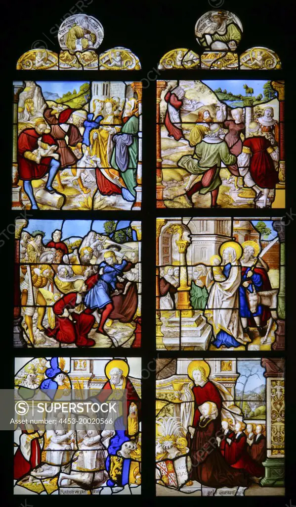 Stained glass from Mariawald; About 1520 - 30