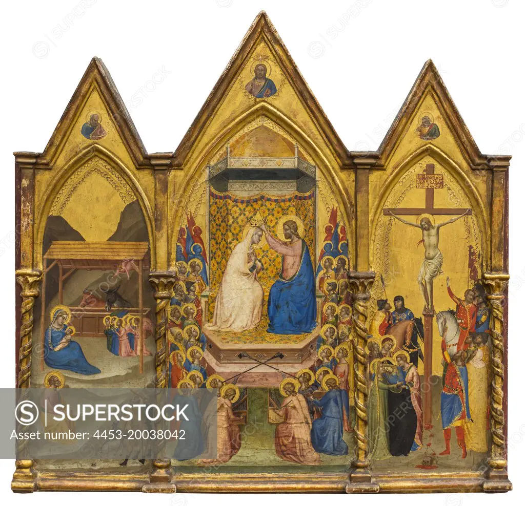 Altarpiece in the form of a triptych. 1338/40. (by Bernardo Daddi
