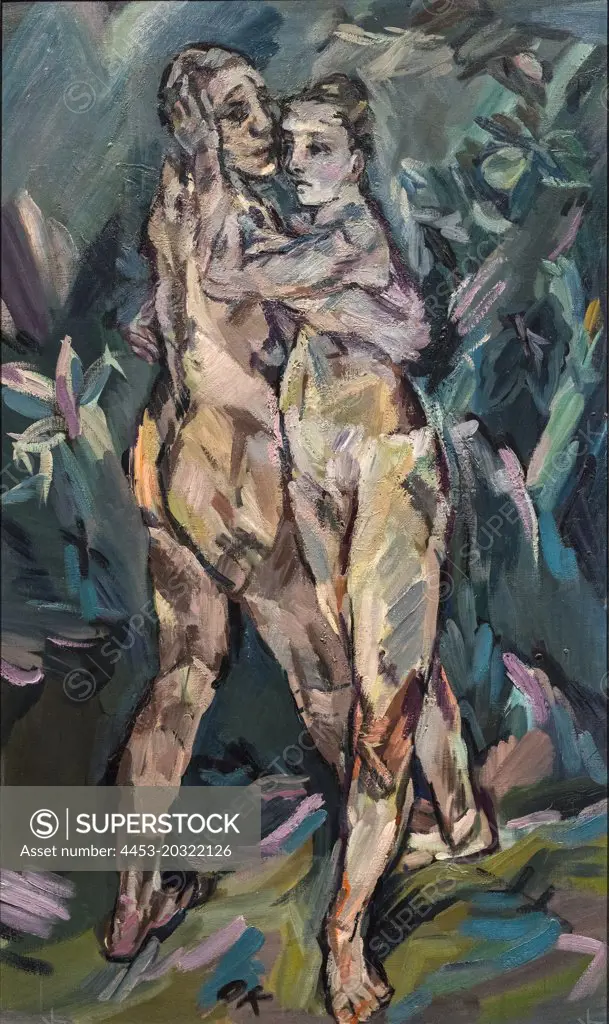 Two Nudes Lovers; 1913 Oil on canvas Oskar Kokoschka Austrian; 1886-1980