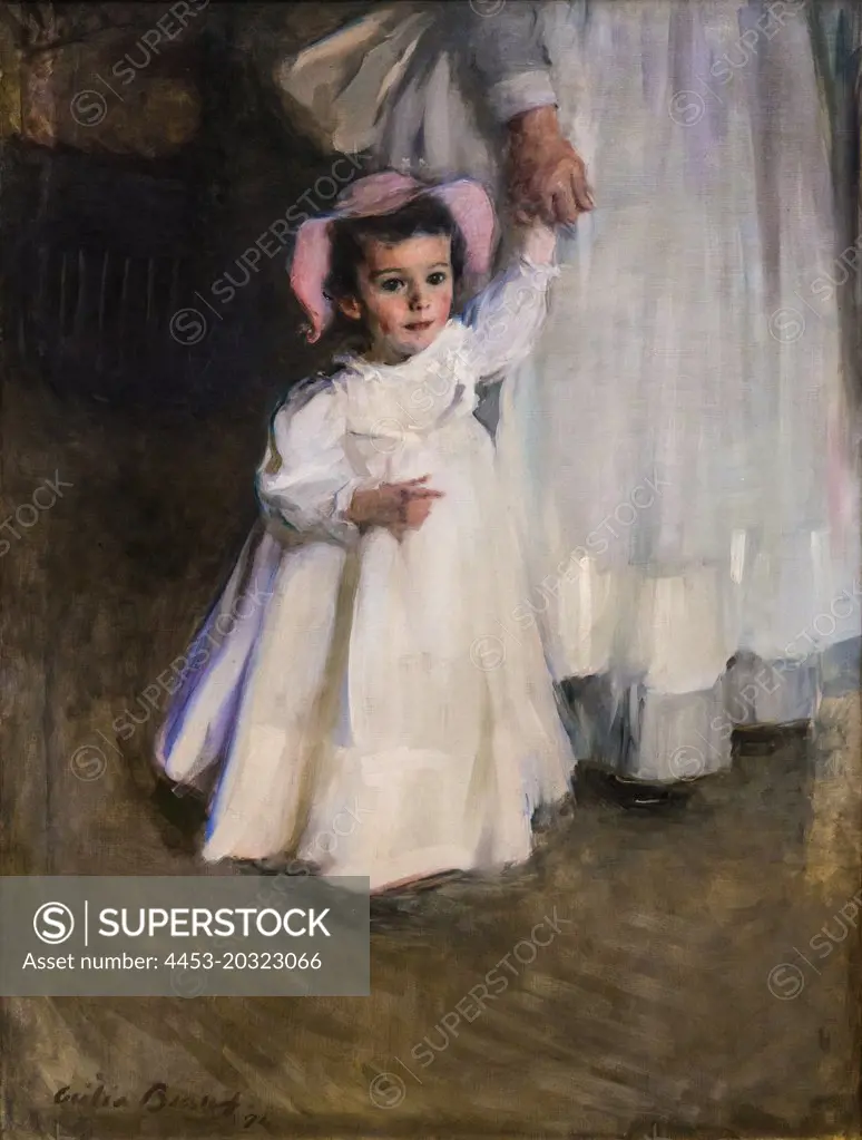 Ernesta (Child with Nurse) 1894 Oil on canvas Cecilia Beaux American 1855-1942