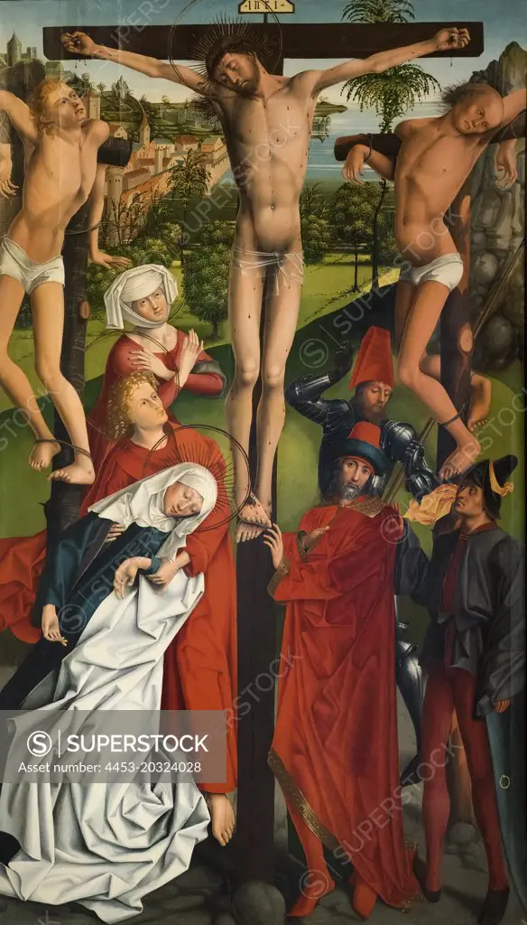 The Crucifixion; about 1470-80 Oil on panel Master of the Freising Visitation German; active about 1451-90