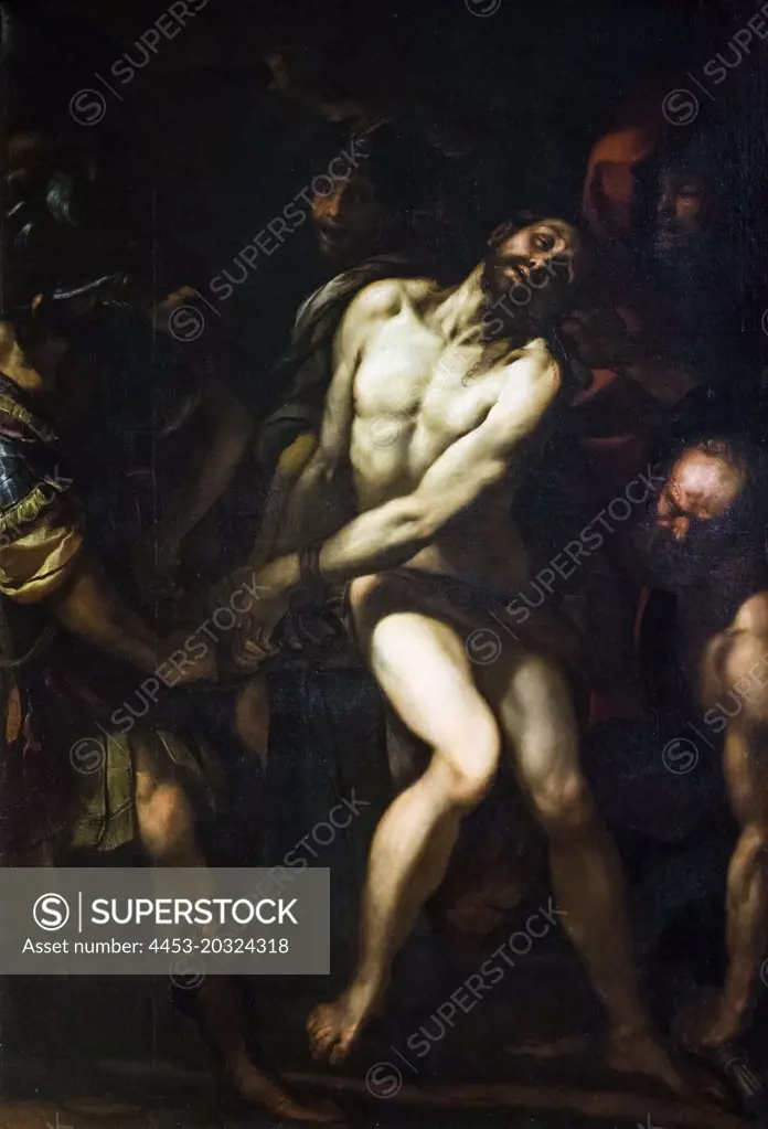 The Scourging of Christ; about 1618 Oil on canvas Giulio Cesare Procaccini Italian Milan; 1574-1625