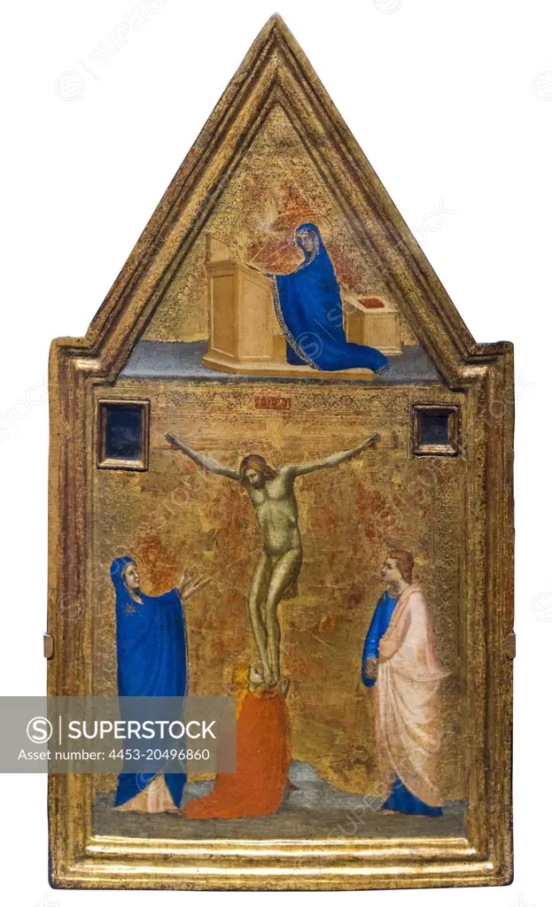Crucifixion; 1350s; Egg tempera on wood panel Master of the Cappella Medici Polyptych; Italian; active 1315-35