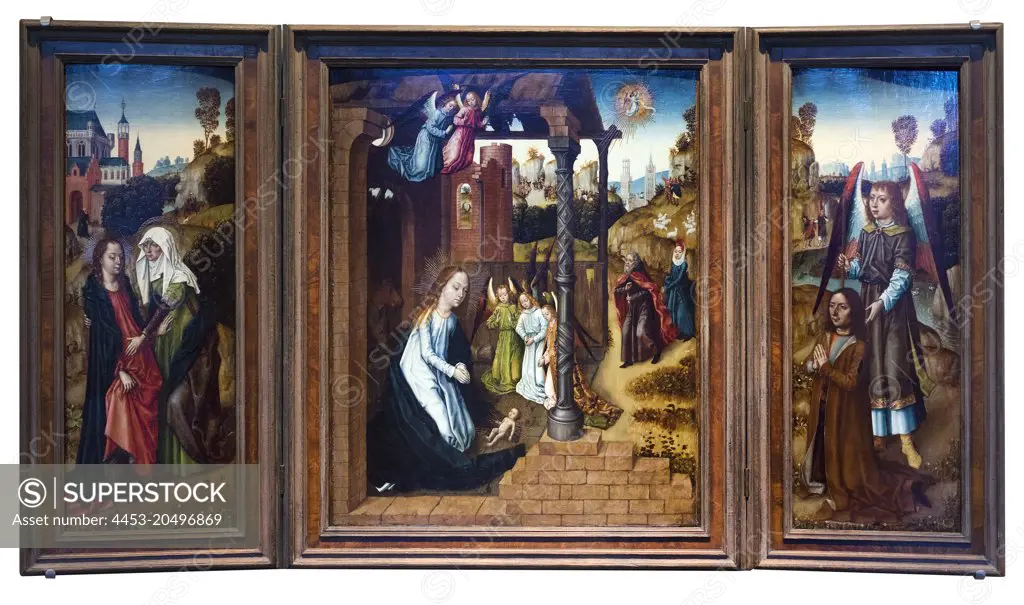 Nativity; late 1400s; Oil on oak panels Master of Saint Ursula Legend; Netherlandish; active about 1470-1500