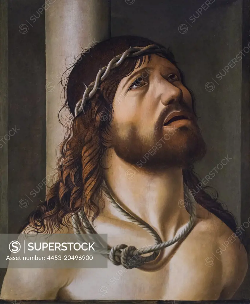 Christ at the Colonen; Early 1500s; Oil on canvas (transferred from panel) Antonio de Saliba; Italian; 1466-1535
