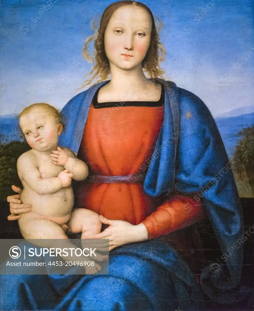 Madonna and Child; about 1500; Tempera on poplar panel Pietro Perugino; Italian; 1450-1523