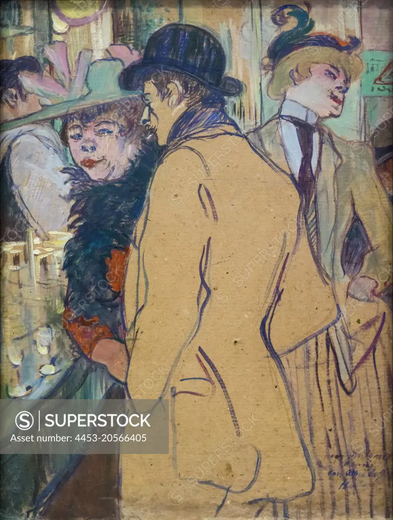 Alfred la Guigne; oil on cardboard; 1894 Henri De Toulouse-Lautrec; French; 1864 - 1901