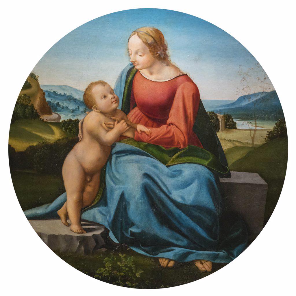 Madonna and Child by Raffaello Botticini; Oil an panel; 15th century