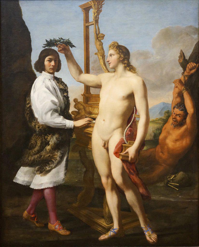 Marcantonio Pasqualini Crowned by Apollo by Andrea Sacchi; oil on canvas; 1641
