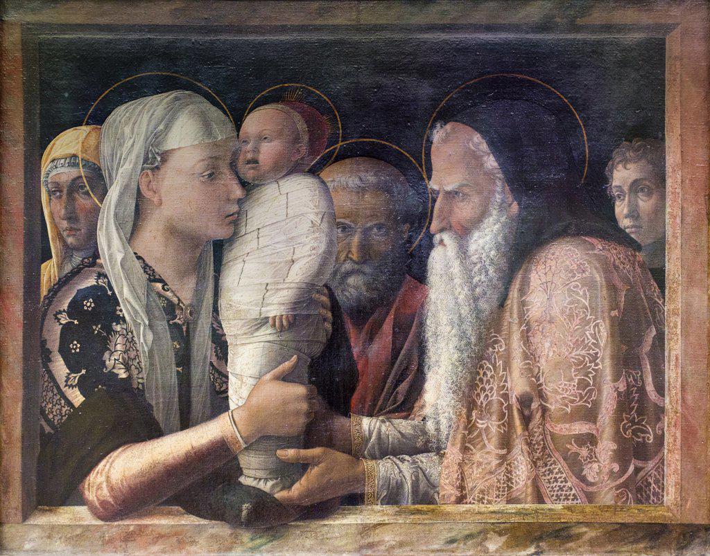 The Presentation of Christ in the Temple. C. 1465/66. (Andrea Mantegna 1431 Isola di Cartura at Padua-1506 Mantua)