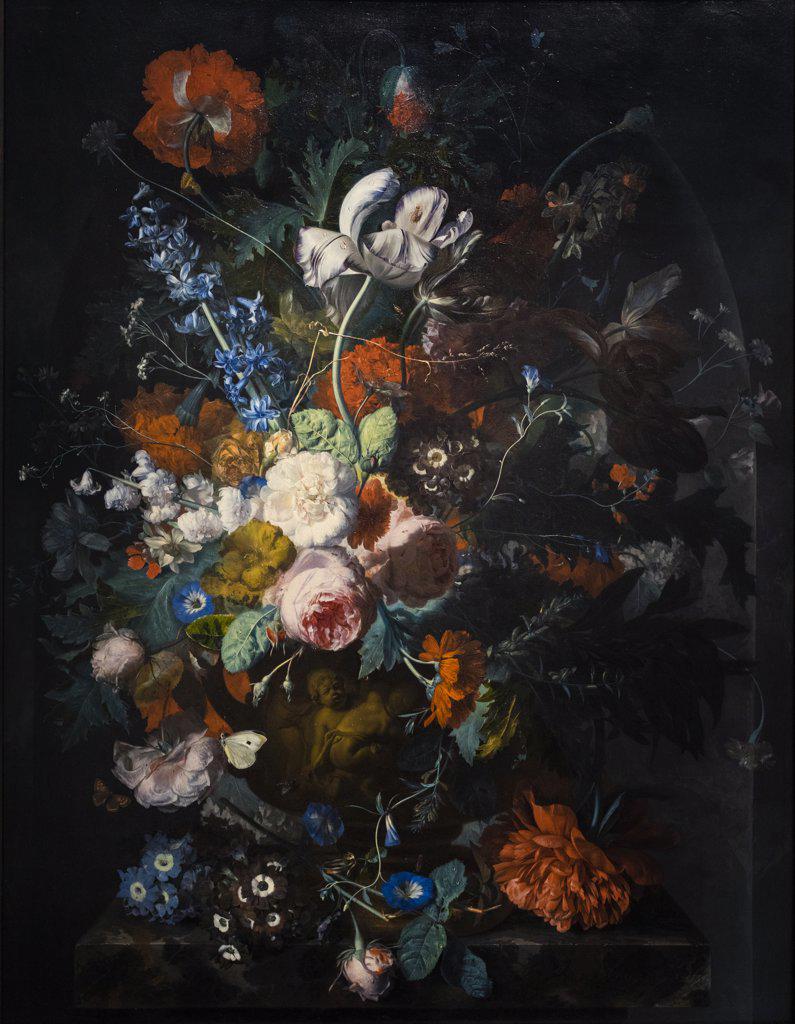 Vase of Flowers in a Niche; about 1715 Oil on canvas Jan van Huysone Dutch; 1682-1749