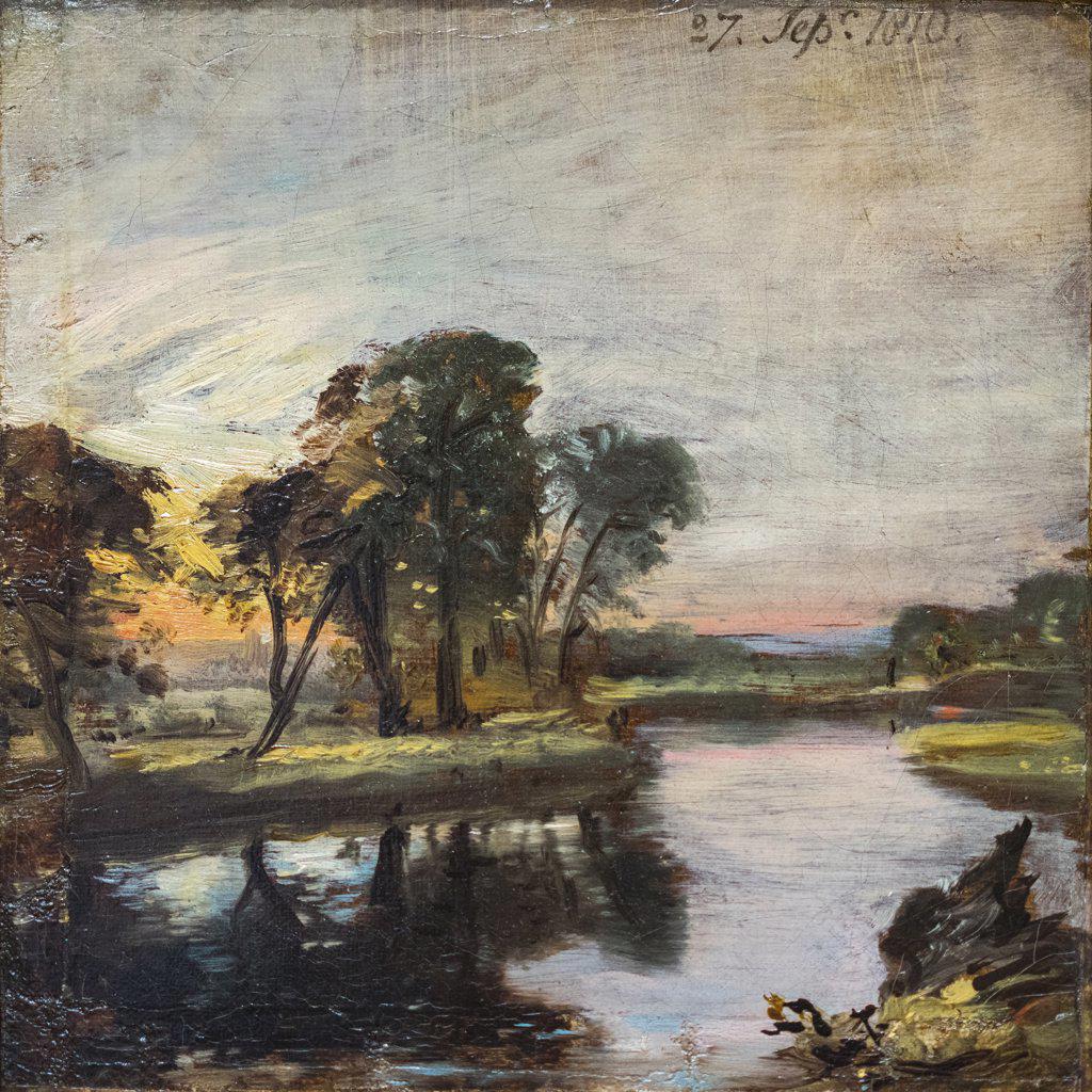 "The Stour 1810 Oil on canvas by John Constable, English 1776 - 1837"